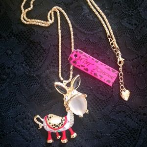 Betsey Johnson Mule Necklace